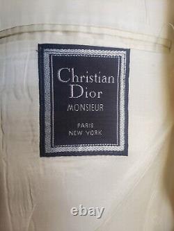 Vintage Christian DIOR Monsieur Hopsack SportCoat Jacket Blazer 42R