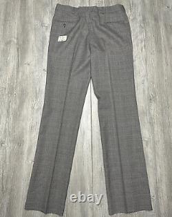Vintage Cricketeer 3 Piece Suit Mens 42 Regular Gray Red Black Plaid Tweed Wool