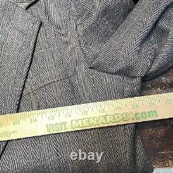 Vintage Dior Men's Suit Tweed Zigzag Wool Blazer 40R 36x31 Pants