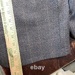 Vintage Dior Men's Suit Tweed Zigzag Wool Blazer 40R 36x31 Pants