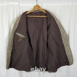 Vintage Donegal Tweed Brown Wool Sport Coat Blazer Jacket Mens 40 Double Vented