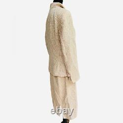 Vintage Escada Wool Tweed Suit Size 10 Pastel Yellow Mod Mad Men Vibes