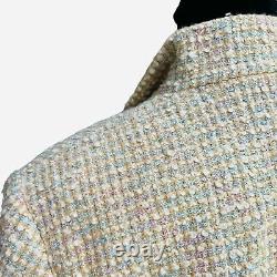 Vintage Escada Wool Tweed Suit Size 10 Pastel Yellow Mod Mad Men Vibes