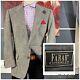 Vintage Farah Tweed Blazer Mens 42r Sport Coat Wool Jacket Speckled Gray Donegal