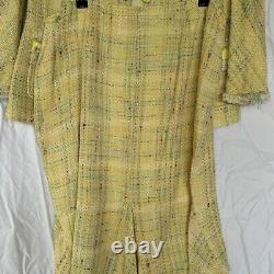 Vintage George Gross Tweed Skirt Suit Size 12 Easter Colours