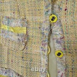 Vintage George Gross Tweed Skirt Suit Size 12 Easter Colours