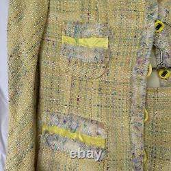 Vintage George Gross Tweed Skirt Suit Size 12 Easter Colours