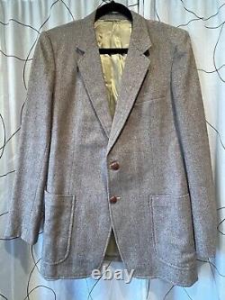 Vintage Hand Tailored Thomas Wong Tweed Suit Coat Hong Kong