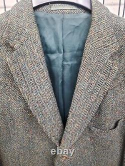 Vintage Handwoven Donegal Tweed Blazer Sport Coat 100% Wool Jacket 44R