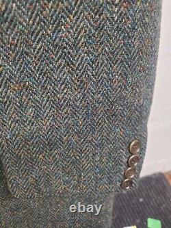 Vintage Handwoven Donegal Tweed Blazer Sport Coat 100% Wool Jacket 44R