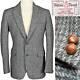 Vintage Harris Tweed Casual Wool Sport Coat Suit Jacket Blue Gray / Brown 42 L