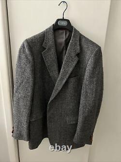 Vintage Harris Tweed Sport Coat Suit Jacket Size 44
