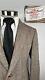 Vintage Harris Tweed Usa 42r Brown Gold Half Lined Sport Coat Blazer Jacket 42 R