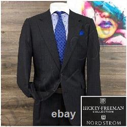 Vintage Hickey Freeman Mens Suit 2 Piece Set Size 42L Jacket Blazer Pants Wool