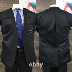 Vintage Hickey Freeman Mens Suit 2 Piece Set Size 42L Jacket Blazer Pants Wool