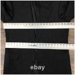 Vintage Hickey Freeman Mens Suit 2 Piece Set Size 42L Jacket Blazer Pants Wool