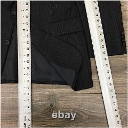 Vintage Hickey Freeman Mens Suit 2 Piece Set Size 42L Jacket Blazer Pants Wool