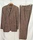 Vintage John Varvatos -suit-2 Piece-brown-made In Italy-nyc Sample Sale