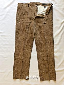 Vintage John Varvatos -suit-2 Piece-brown-made In Italy-nyc Sample Sale