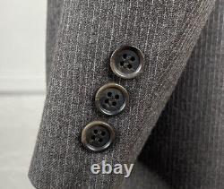 Vintage Kosins 3 Piece Suit Mens 40S 28x29 Brown Stripe Flannel