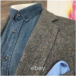 Vintage Magee Mens Tweed Blazer Sport Coat 2 Button Casual Jacket Size 44L Suit