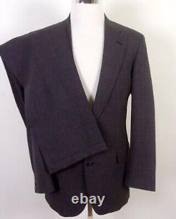 Vintage NWOT Gant USA Men's 2 Pc Gray Glen Plaid 2 Pc Wool Business Suit 38 R