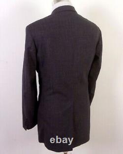 Vintage NWOT Gant USA Men's 2 Pc Gray Glen Plaid 2 Pc Wool Business Suit 38 R