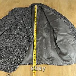 Vintage Northwest Outfitters Tweed Blazer Mens 44S Short Wool Herringbone Jacket