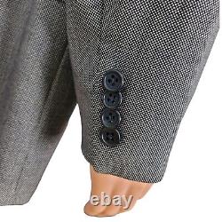 Vintage Oxxford 2 Piece Suit Mens 42R Pants 34X30 Gray Wool Two Button Bespoke