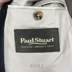 Vintage PAUL STUART Men STUART II 100% Wool Suit Size 42 36