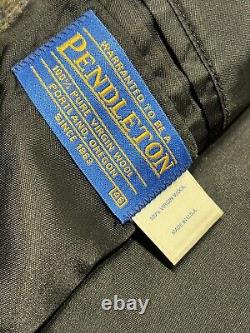 Vintage Pendleton Blazer Sport Coat Mens 46 / Large Tweed Wool Jacket USA Gray