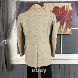 Vintage Pendleton Tweed Blazer Mens 42R Wool Basket Weave Sport Coat Jacket
