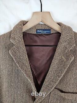 Vintage Polo Ralph Lauren Herringbone Sport Coat Blazer Jacket Men's L