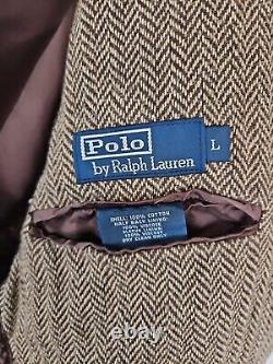 Vintage Polo Ralph Lauren Herringbone Sport Coat Blazer Jacket Men's L