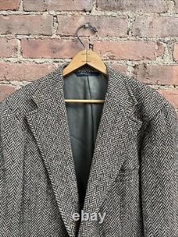 Vintage Polo Ralph Lauren Men's Tweed Jacket Sz 38R 100% Wool 80's