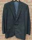 Vintage Polo Ralph Lauren Windowpane Wool Flannel 2 Piece Suit Dark Gray 40r