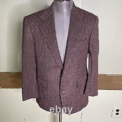 Vintage Polo Ralph Lauren Wool Suit size 37S 32x26 Herringbone USA Made