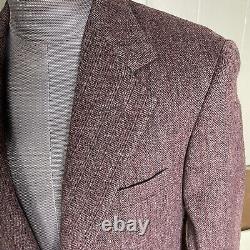 Vintage Polo Ralph Lauren Wool Suit size 37S 32x26 Herringbone USA Made