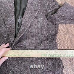 Vintage Polo Ralph Lauren Wool Suit size 37S 32x26 Herringbone USA Made