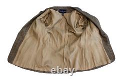 Vintage Ralph Lauren Tweed Skirt Suit Wool Silk Womens 8/10 English Countryside