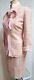 Vintage Randolf Duke Knit Tweed Silk Blend Pink Jacket Skirt Suit Set Sz 6