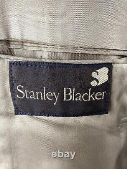 Vintage Stanley Blacker Mens 42R Brown USA Tweed Blazer Sport Coat Suit Jacket