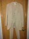 Vintage Yves Saint Lauren Men's 3 Pieces Suit Blazer/vest/trousers Beige Size 42