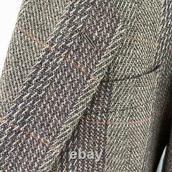 Vintage mens Giorgio Armani brown wool/mohair sport coat blazer jacket 42 Italy