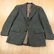 Vtg 60s 70s Harris Tweed Plaid Wool Blazer Jacket 38 / Small Usa Made