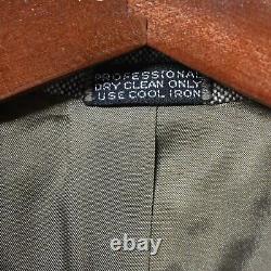 Vtg 90s 42R Brown Nailhead Fleck Tweed 2 Btn Blazer Suit Jacket Sport Coat