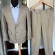 Vtg Bespoke Donegal Tweed Suit 60s Woolf Brothers 40r 33x29 Flecked 1950s