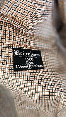 Vtg Bespoke Donegal Tweed Suit 60s Woolf Brothers 40R 33x29 Flecked 1950s