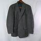 Vtg Harris Tweed 42r Gray Woven Scottish Wool 2btn Blazer Suit Jacket Sport Coat