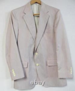 Vtg Haspel Pinstriped Seersucker 2pc Suit Jacket + Pants 33x41 Lightweight, NICE
